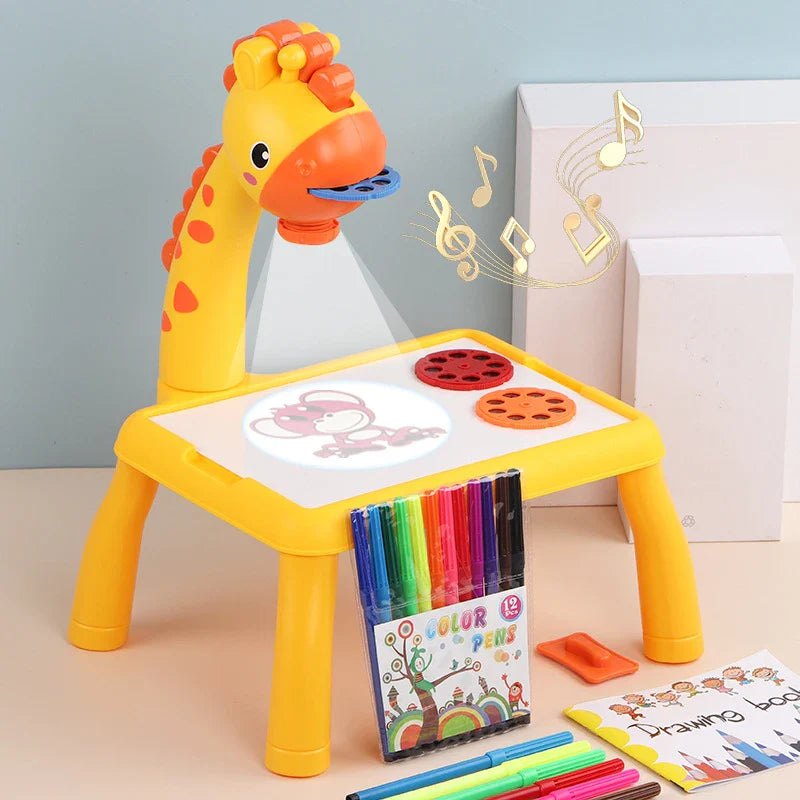 Didokids™- Projektoros készségfejlesztő rajztábla és asztal, gyerekeknek