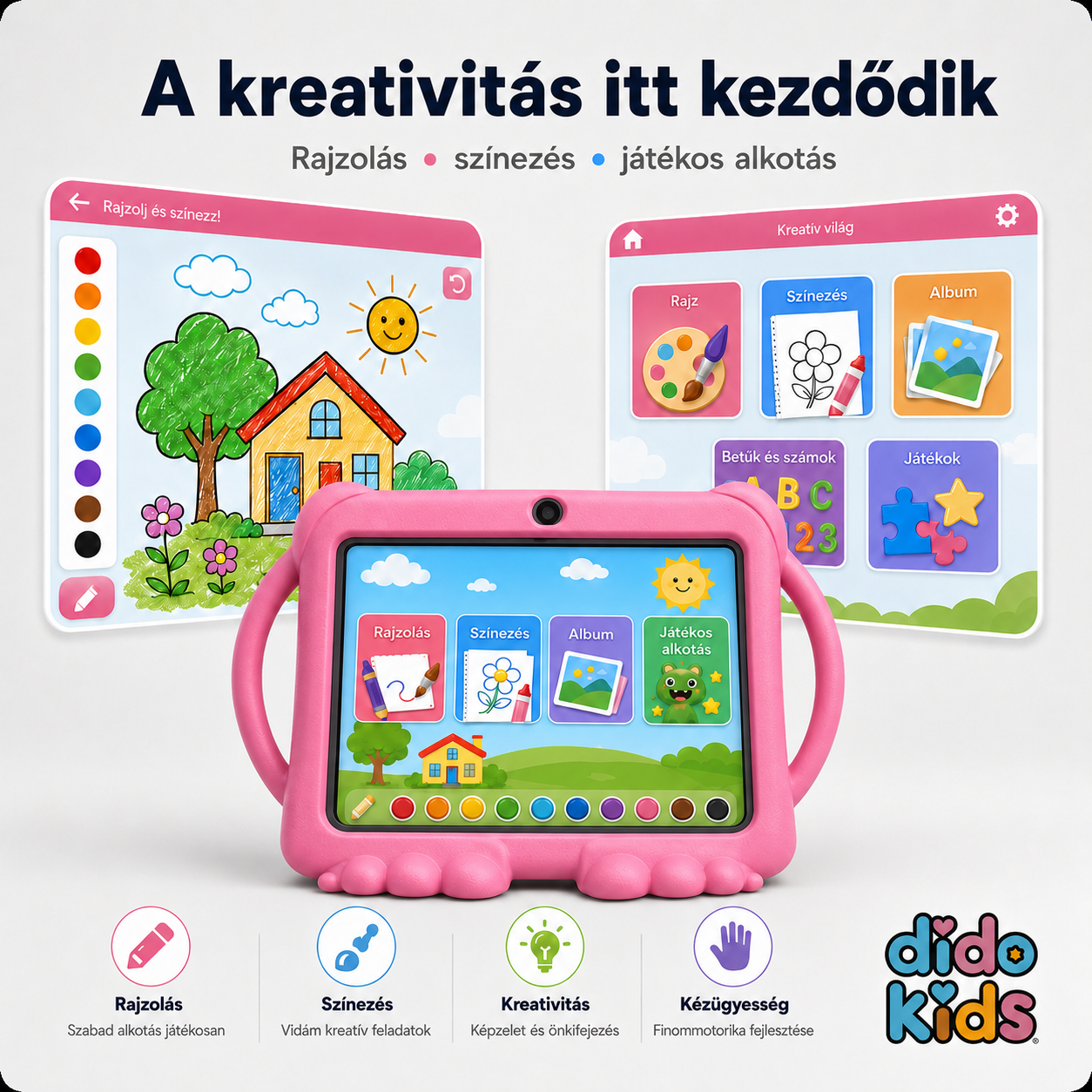 DidoKids™ Pro - Fejlesztő Gyerek Tablet