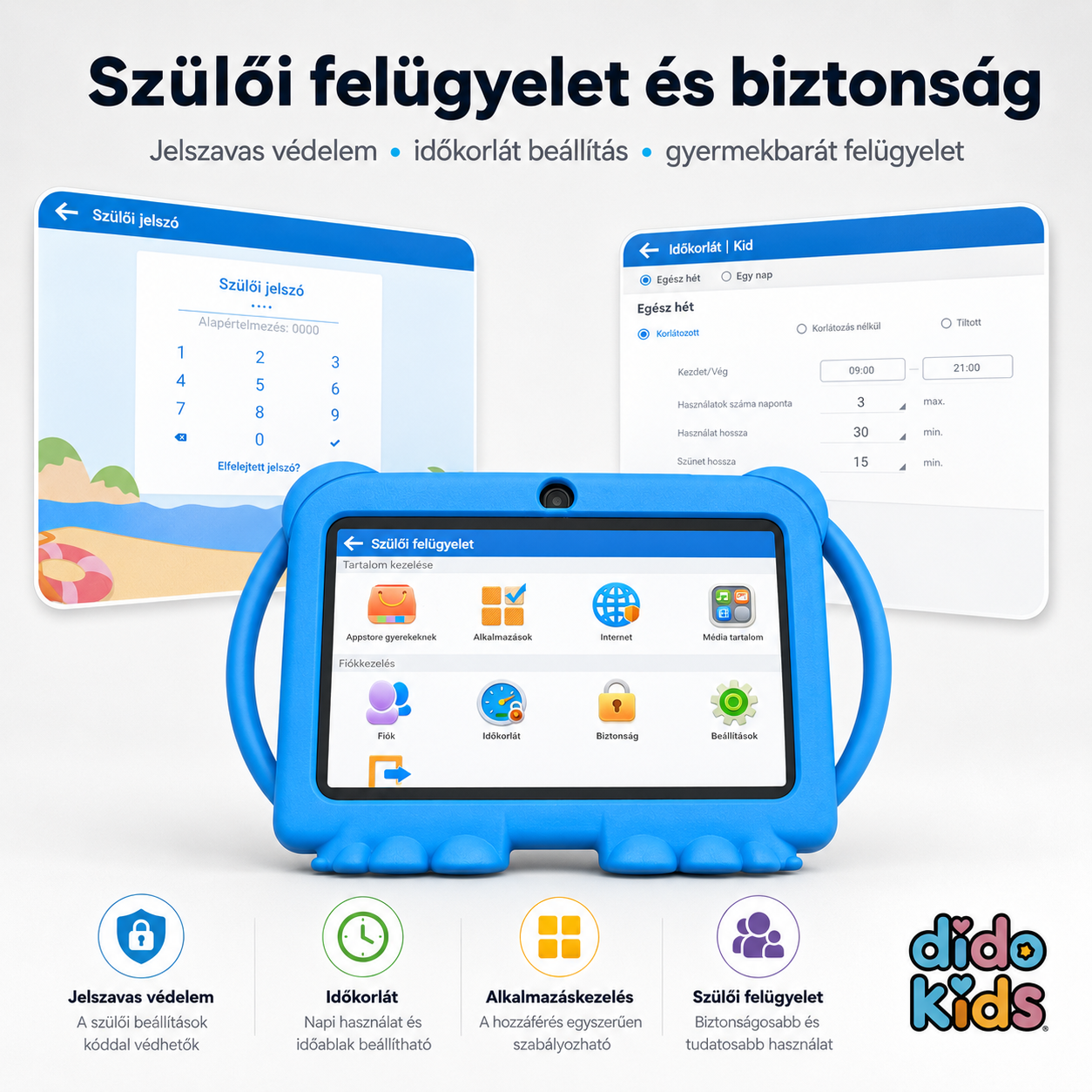 DidoKids™ Pro - Fejlesztő Gyerek Tablet